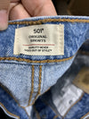 LEVI’S Women's 501 Originals Shorts High Rise Fitted Through The Hip Size 29