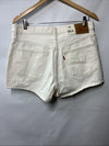 Levi's® Women's 501 Original Premium High-Rise Jean Shorts Cotton White Size 31