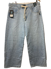 Silver Jeans Co. Women's Be Easy Straight Leg Drawstring Jeans Long Pants 34/30