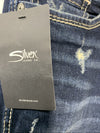Silver Jeans Co. Women's Suki Capri Curvy Fit Mid Rise Jeans Long Pants 33x22.5