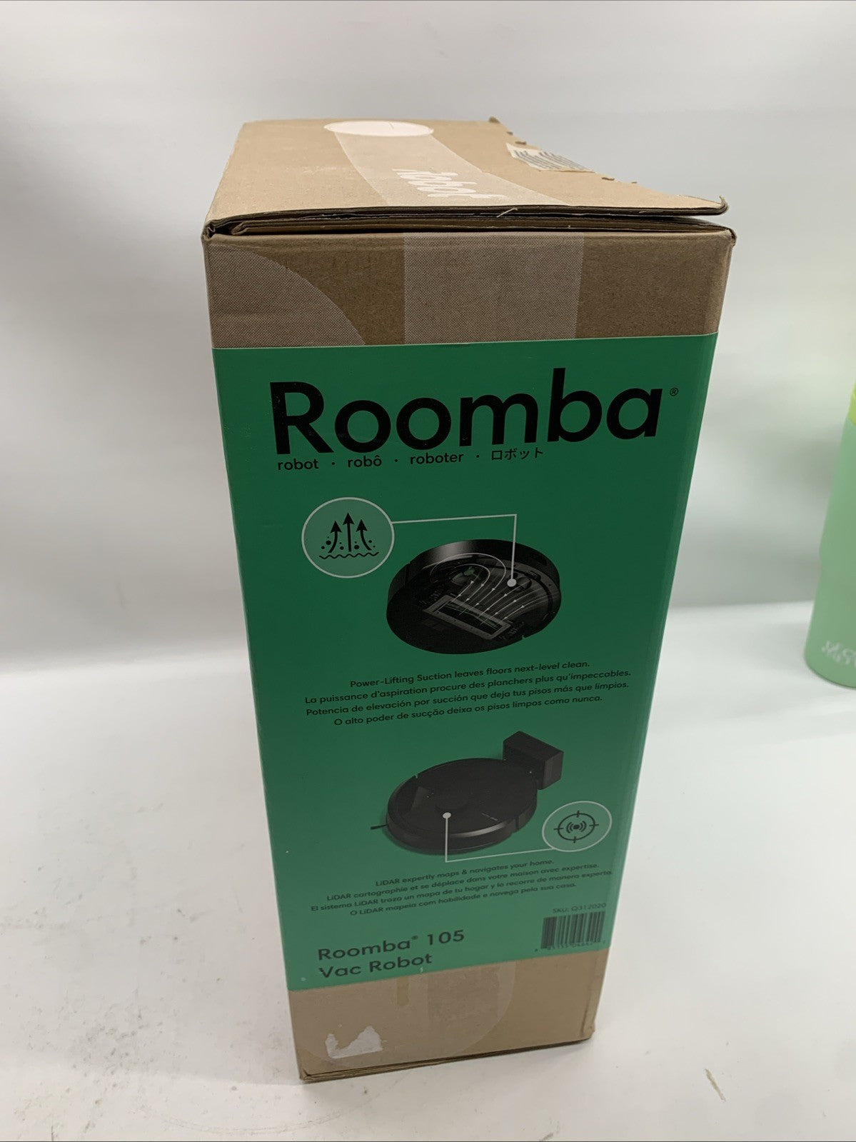 iRobot Roomba 105 Cordless Robot Vacuum Q312020 Multi-Surface Cleaning  Black