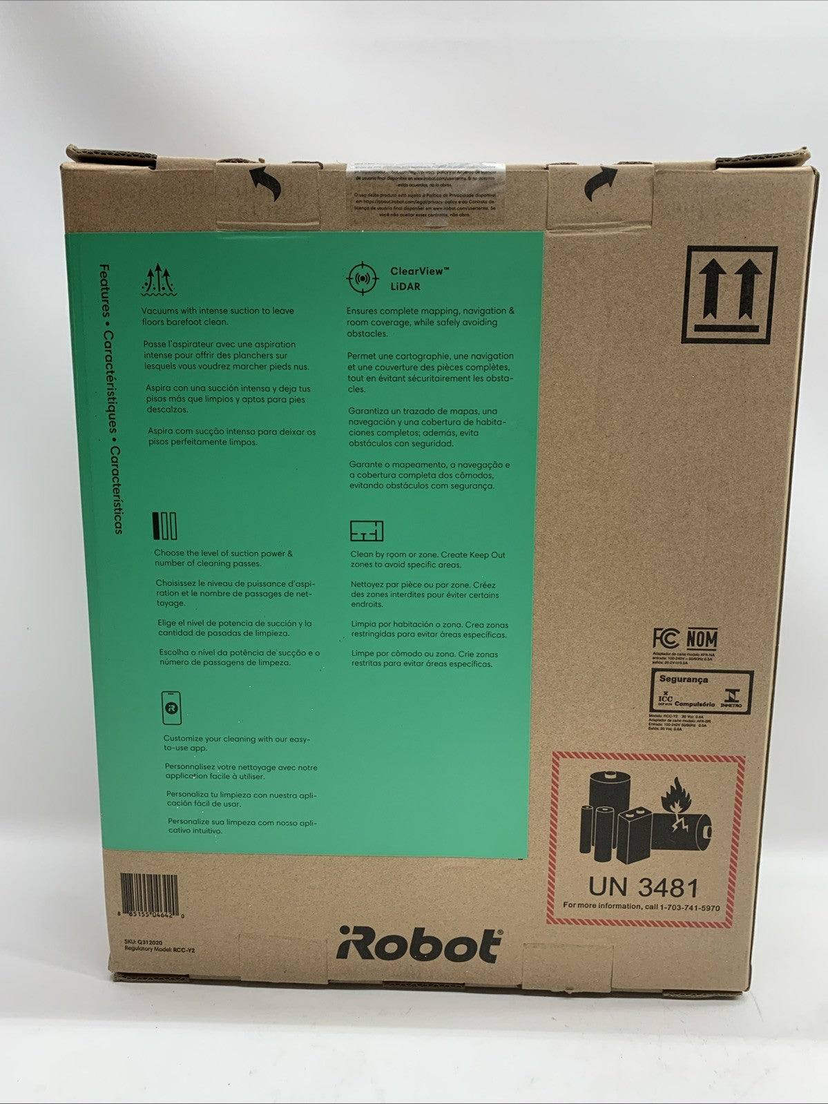 iRobot Roomba 105 Cordless Robot Vacuum Q312020 Multi-Surface Cleaning  Black