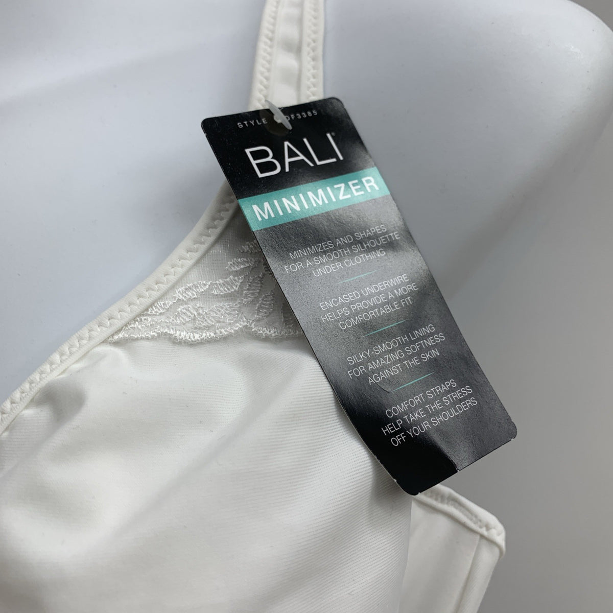 Bali Passion-4-Comfort Minimizer Bra UW White Sze 38C Comfort Seamless Underwire
