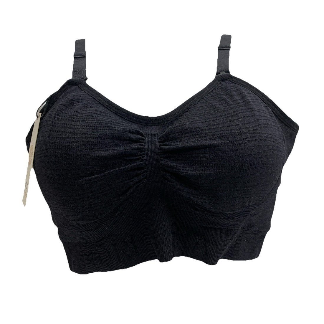 Kindred Bravely Large Regular Black Hands Free Pumping & Nursing Sports Bra Med