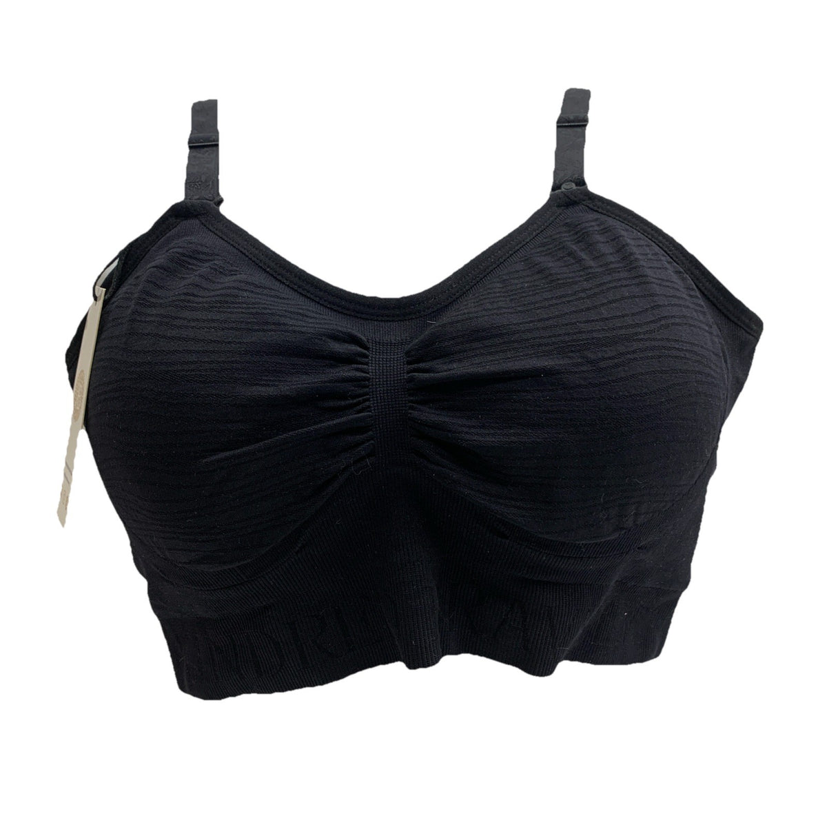 Kindred Bravely Large Regular Black Hands Free Pumping & Nursing Sports Bra Med