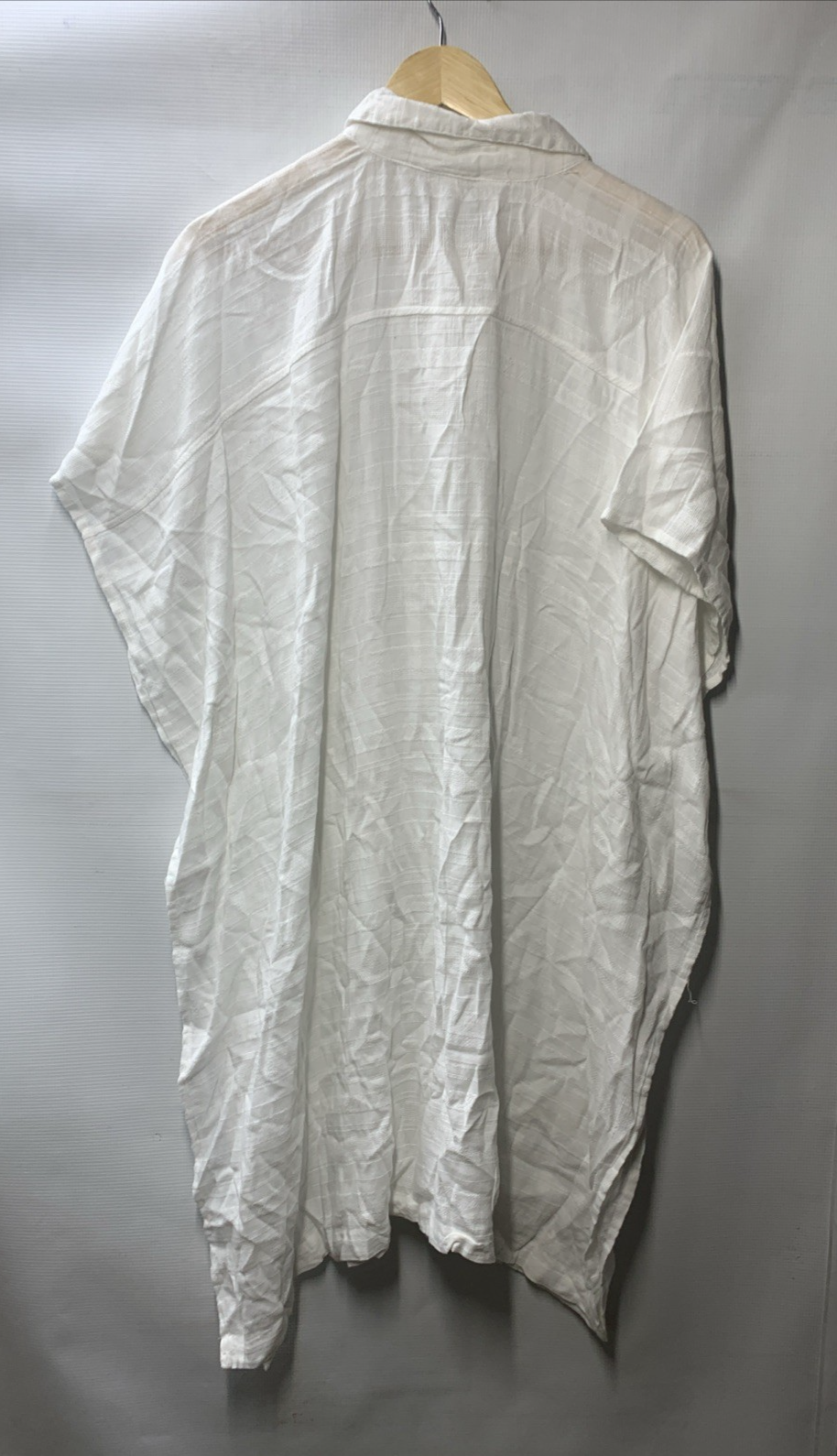 Beyond Control Womens Sheer Swimsuit Coverup Shirt with Butterfly Sleeves Size L