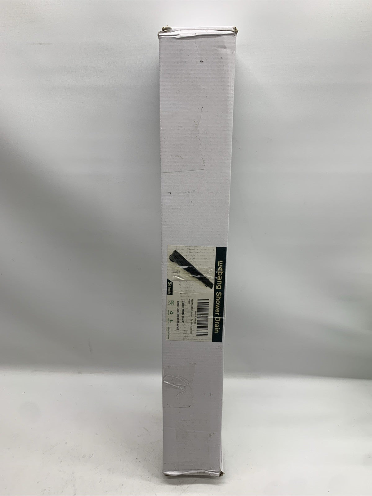 24 Inch Linear Shower Drain Rectangular Floor Drain with Accessories Square Hole