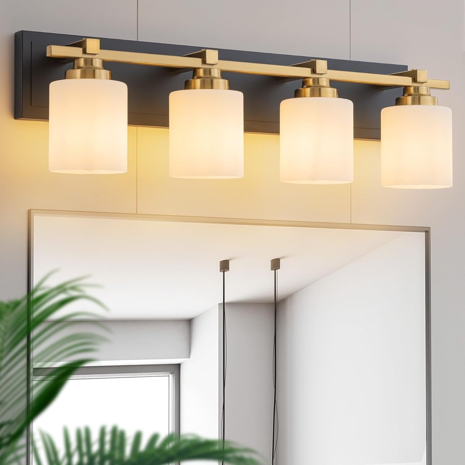 Modern Bathroom Light Fixtures Over Mirror, Black Vanity Lights for Bathroom