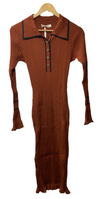GRACE KARIN Women's Long Sleeve Sweater Dress Slim Fit V Neck Dress Size Large