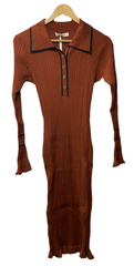 GRACE KARIN Women's Long Sleeve Sweater Dress Slim Fit V Neck Dress Size Large