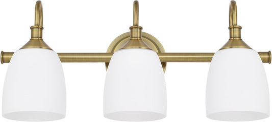 3-Light Champagne Bronze 24" Bathroom Vanity Light Fixtures for Living Room