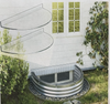 (2) 40x18 Heavy Duty Window Well Covers Plastic Windows Protector Garden Yard