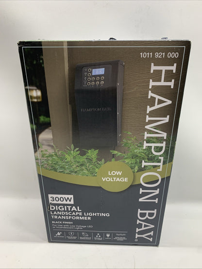 Hampton Bay ER-300-1215-AL 300W Low Voltage Digital Landscape Lighting Transform