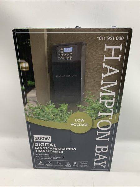 Hampton Bay ER-300-1215-AL 300W Low Voltage Digital Landscape Lighting Transform