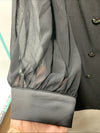 City Chic Tuxedo Dress Black Blazer Dress Double Breasted Lapel - Size Large