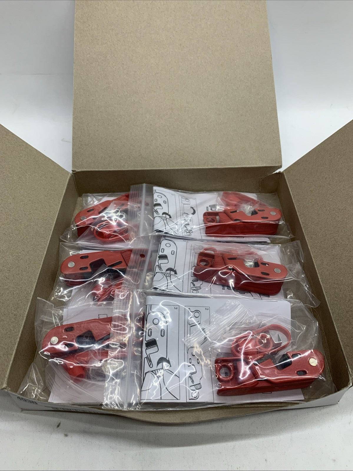 Master Lock 493B Grip Tight Circuit Breaker Lockout Standard Toggle Pack of 6
