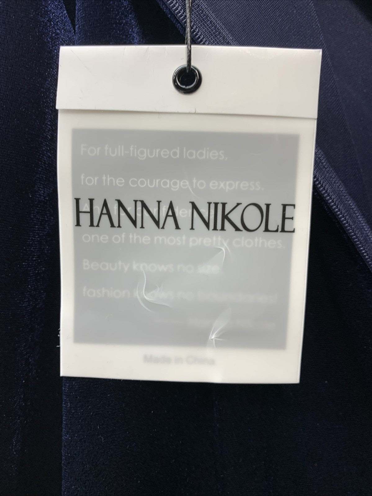 Hanna Nikole Women's Plus Size Velvet Side Slit Sequin Dress V Neck - Size 18W