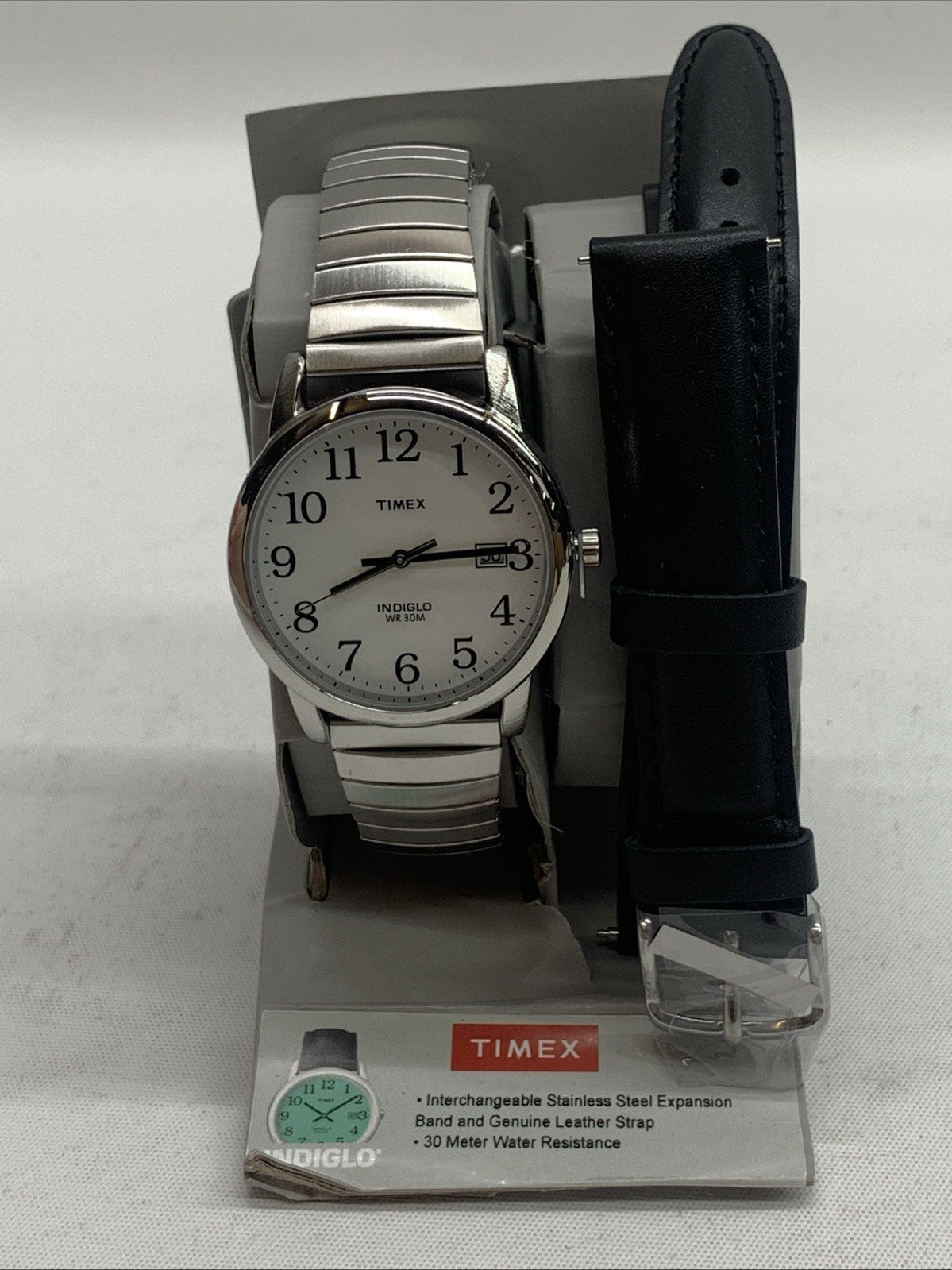Timex Men's Easy Reader 35mm Date Expansion Band Watch TW-G025400-JT Analog