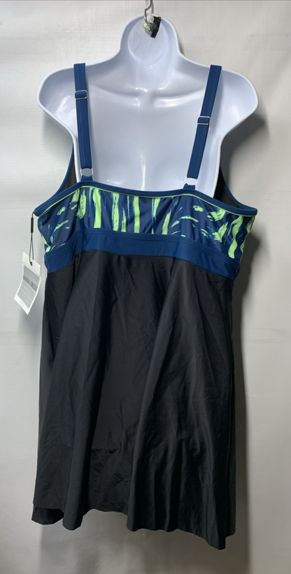 Hanna Nikole Women Plus Size 1-Piece Swimsuit Swimdress Sport Bathing Suit 24W