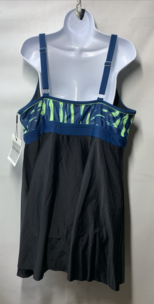 Hanna Nikole Women Plus Size 1-Piece Swimsuit Swimdress Sport Bathing Suit 24W
