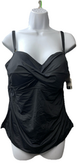 La Blanca Plus Island Goddess Tummy Control Bandini Swim Tankini Top Size 18W
