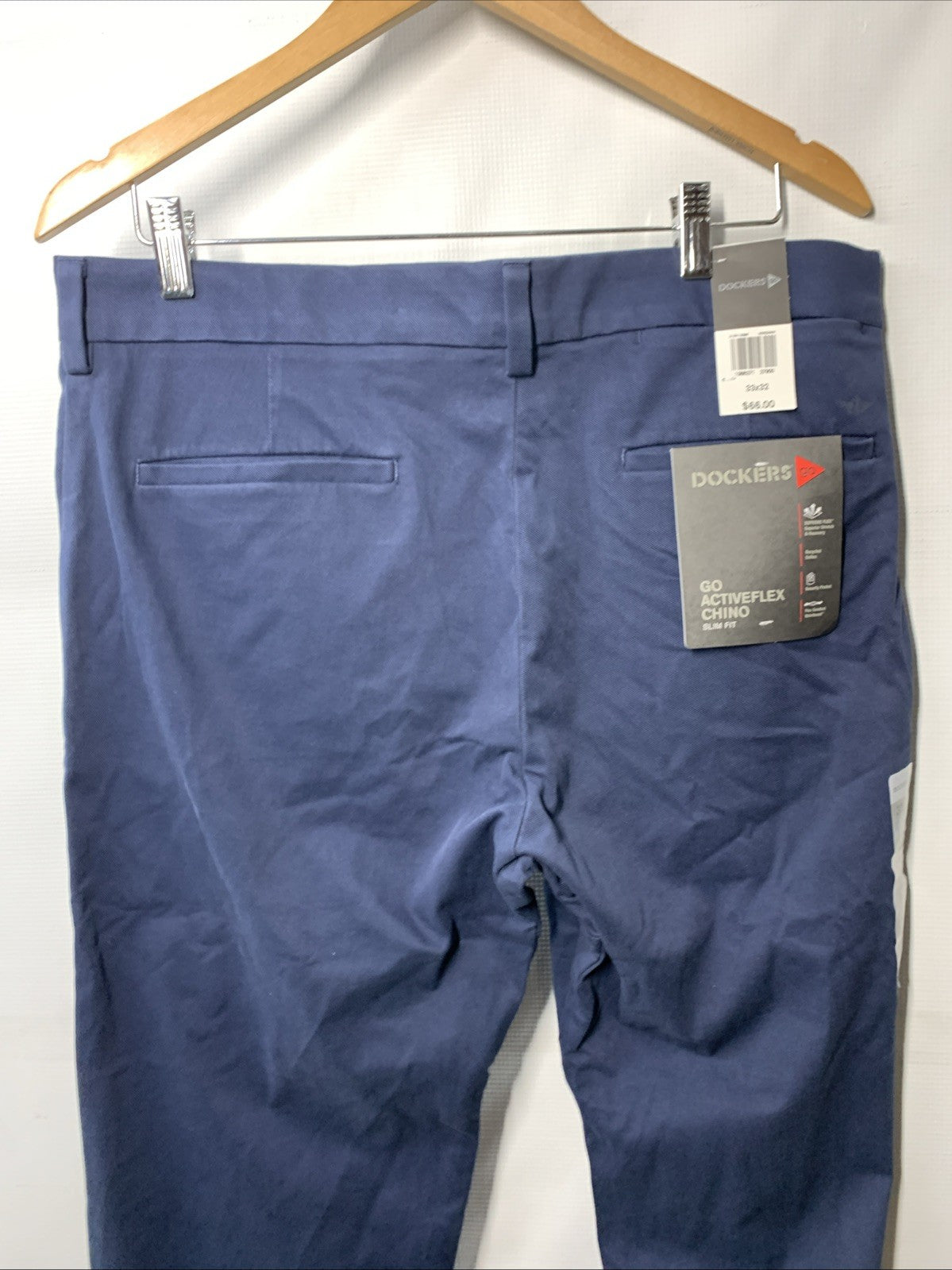 Dockers Men's Go Activeflex Chino Slim-fit Long Pants with Pockets Size 33x32