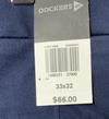 Dockers Men's Go Activeflex Chino Slim-fit Long Pants with Pockets Size 33x32