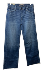 Hudson Women's Rosie Dover High Rise Wide Leg Petite Jean Pants w/Pocket Size 28