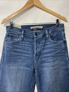 Hudson Women's Rosie Dover High Rise Wide Leg Petite Jean Pants w/Pocket Size 28