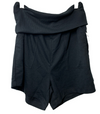 Andrew Marc Sport Women's Fold Over Waistband Lounge Relaxed Fit Shorts Small