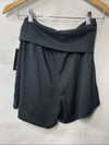 Andrew Marc Sport Women's Fold Over Waistband Lounge Relaxed Fit Shorts Small