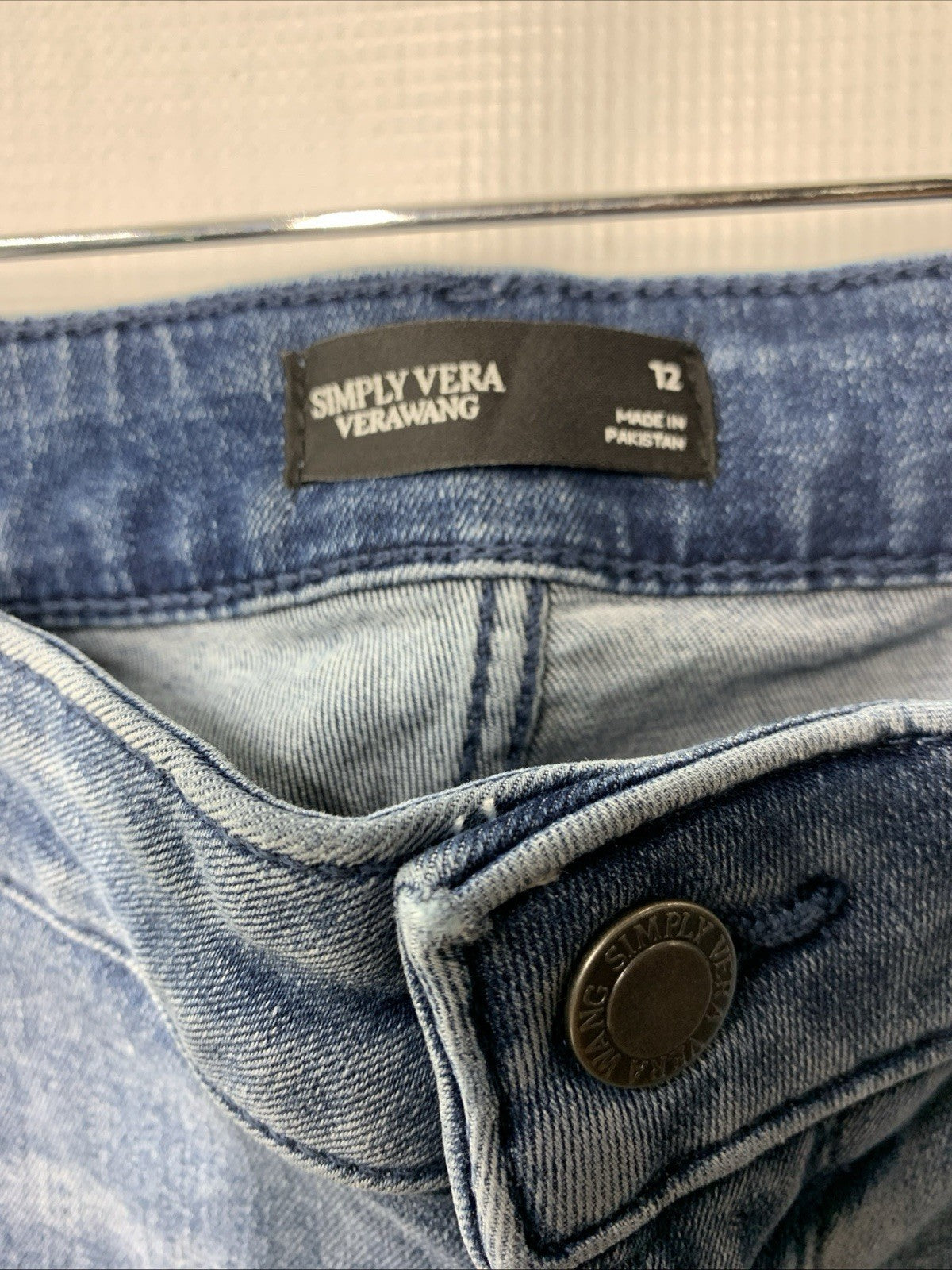 Simply Vera Vera Wang Jeans Women's Stretch Pants Skinny Mid Rise Denim Size 12