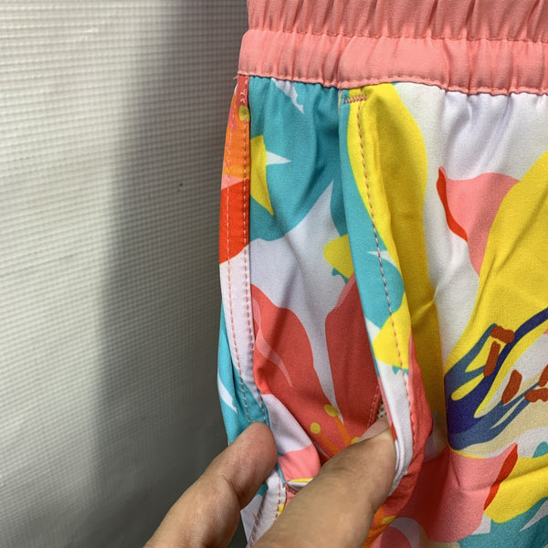 SURFCUZ Quick Dry Board Shorts Women's Size Large Floral Print Surf Beach Short