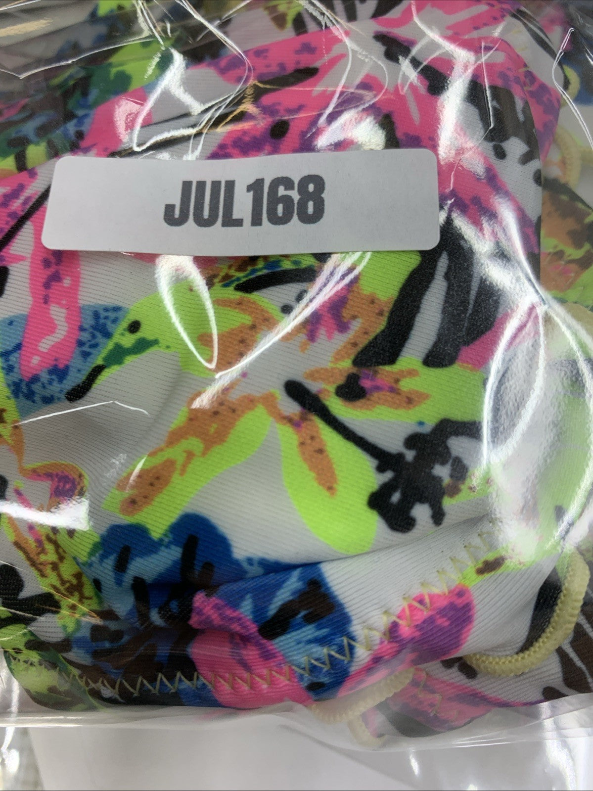 RELLECIGA Women's Wavy Bikini Set Jungle Print Size Medium 2-Piece Underwear