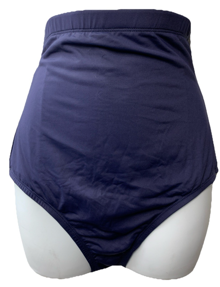 Anne Cole Navy High Waist Tummy Control Swim Bottoms Size Medium Navy MYMB36401