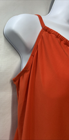 Beyond Control Tankini Top for Women Women's High Neck Tankini Size 10 Habanero