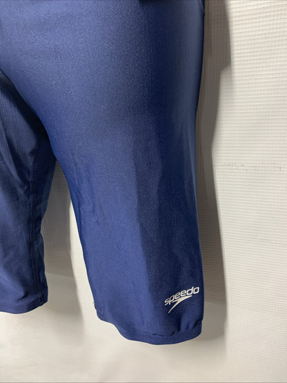 Speedo 267241 Men's Jammer ProLT Solid Swimwear Short Navy Size 30 Swimsuit Pull