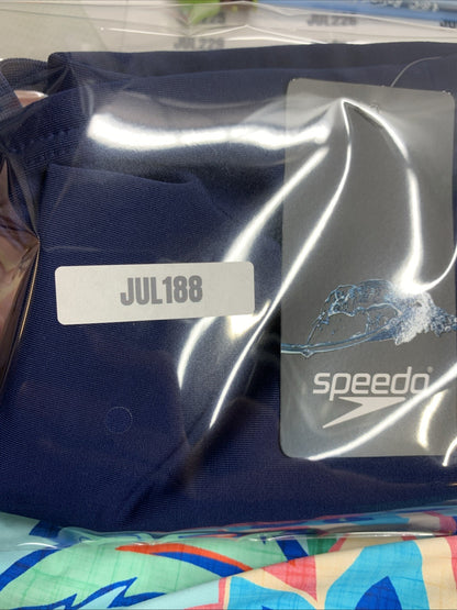 Speedo 267241 Men's Jammer ProLT Solid Swimwear Short Navy Size 30 Swimsuit Pull