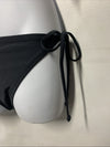 RELLECIGA Women's Triangle Bikini Set Black Small 2 Piece Swimwear Drawstring