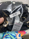 RELLECIGA Women's Triangle Bikini Set Black Small 2 Piece Swimwear Drawstring