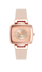 Nine West Women's Strap Wrist Watch NW/1856YF Analog Rectangular Casual Elegant
