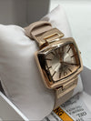 Nine West Women's Strap Wrist Watch NW/1856YF Analog Rectangular Casual Elegant