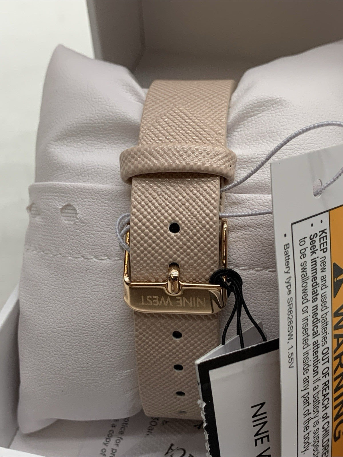 Nine West Women's Strap Wrist Watch NW/1856YF Analog Rectangular Casual Elegant