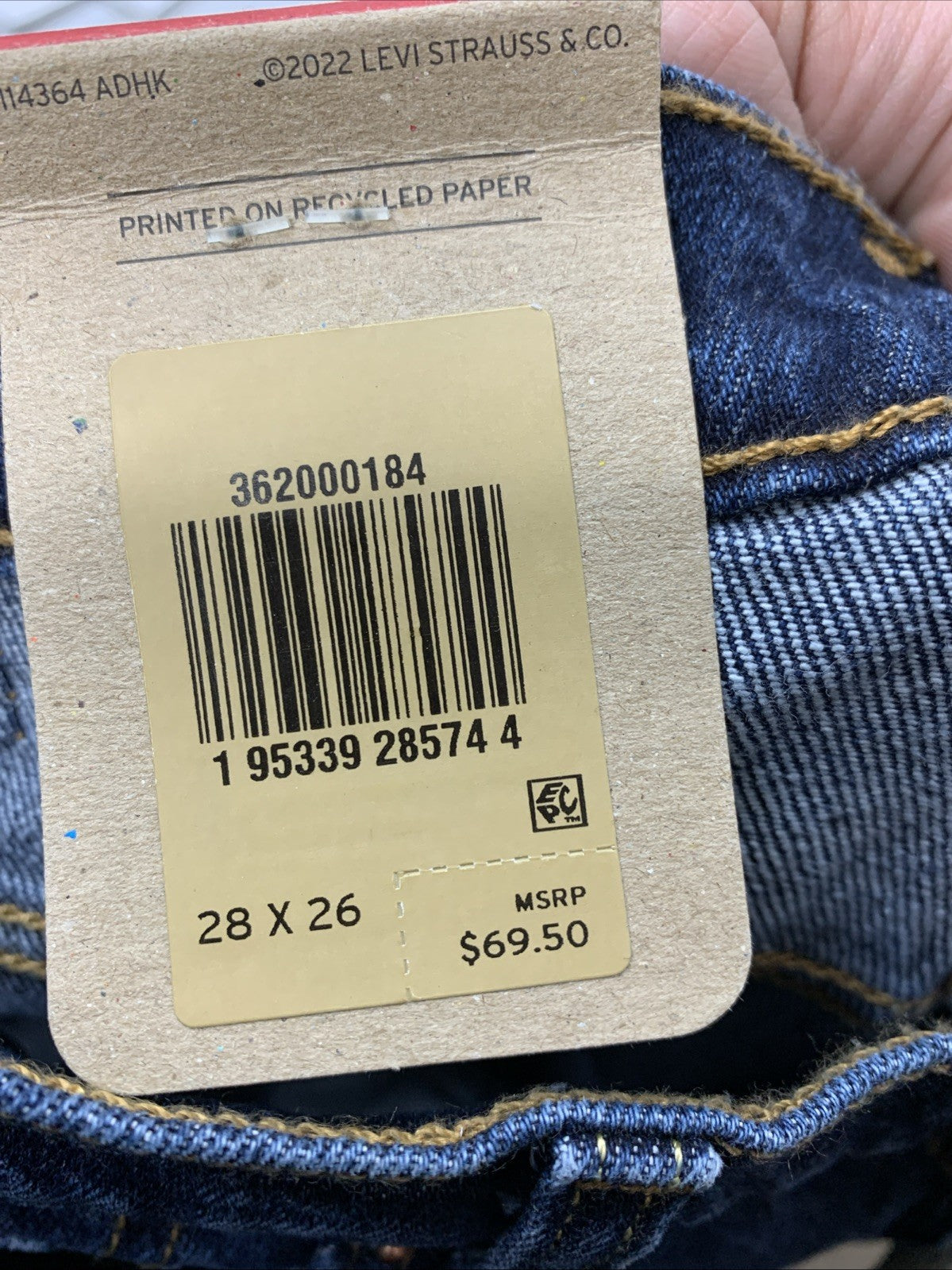 Levi's 501 Jeans Women's Cropped Straight Leg High Rise Distressed Size 28x26