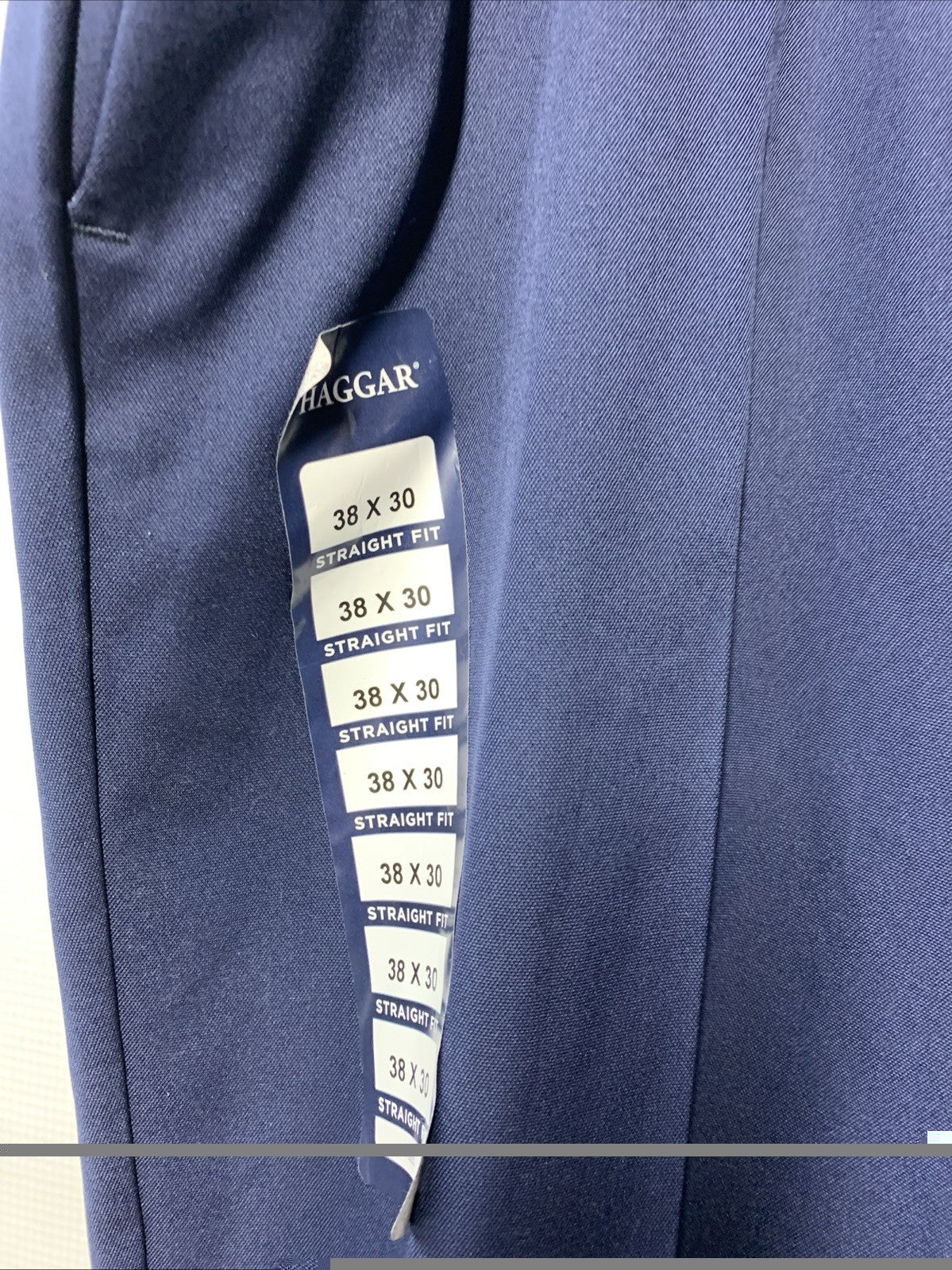 Haggar Cool Right Performance Flex Classic Straight Fit Long Pants Size 38x30
