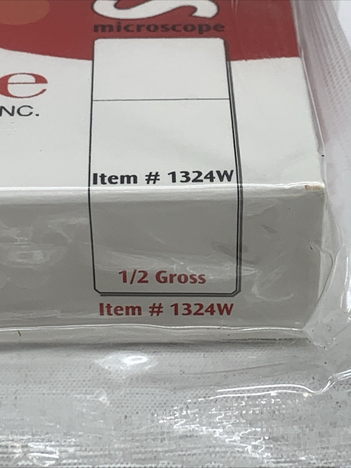 Globe Scientific Microscope Slides Glass Frosted White 1/2 Gross #1324w - 72PK