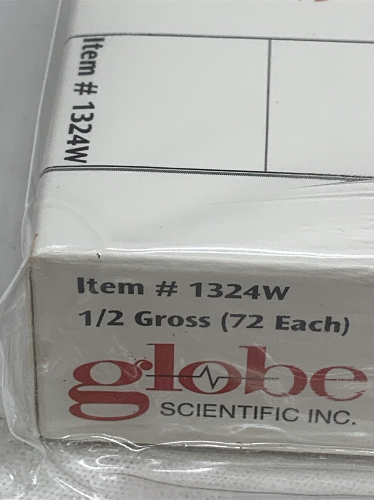 Globe Scientific Microscope Slides Glass Frosted White 1/2 Gross #1324w - 72PK