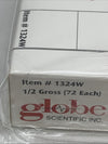 Globe Scientific Microscope Slides Glass Frosted White 1/2 Gross #1324w - 72PK