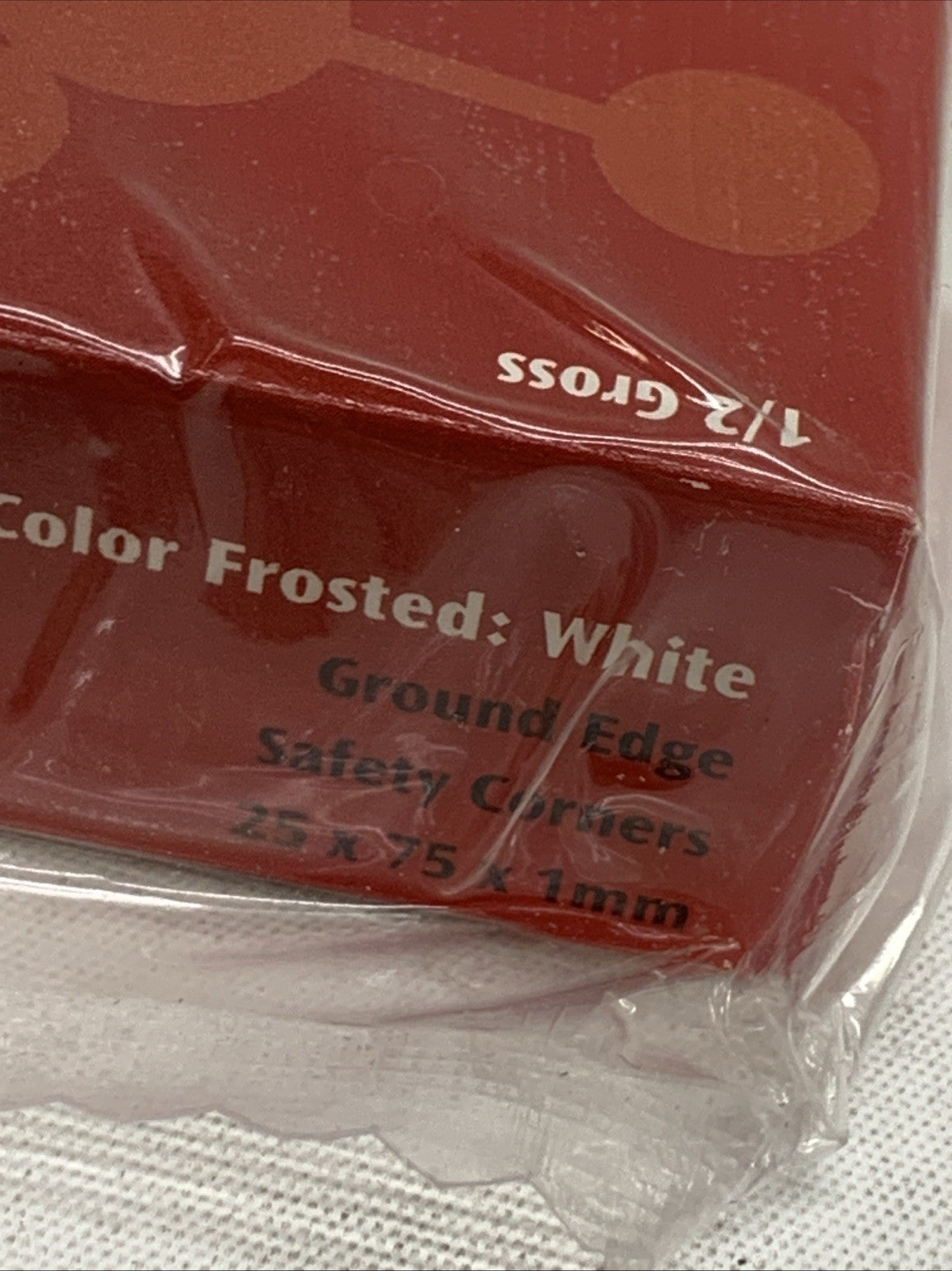 Globe Scientific Microscope Slides Glass Frosted White 1/2 Gross #1324w - 72PK
