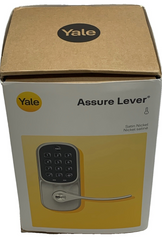 Yale Satin Nickel Assure Lock Entry Door Handle with Wi-Fi Connected Keypad